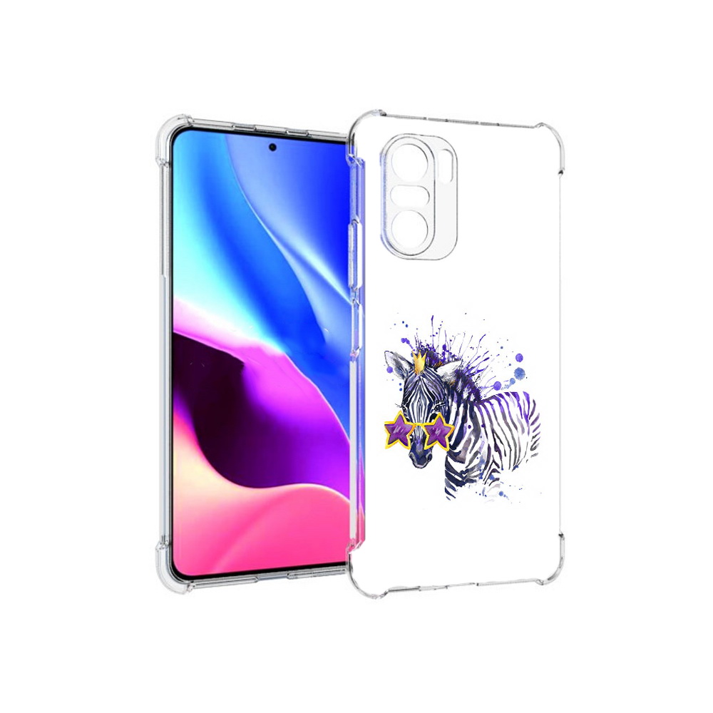 

Чехол MyPads Tocco для Xiaomi Redmi K40 акварельная зебра (PT158239.260.215), Прозрачный, Tocco