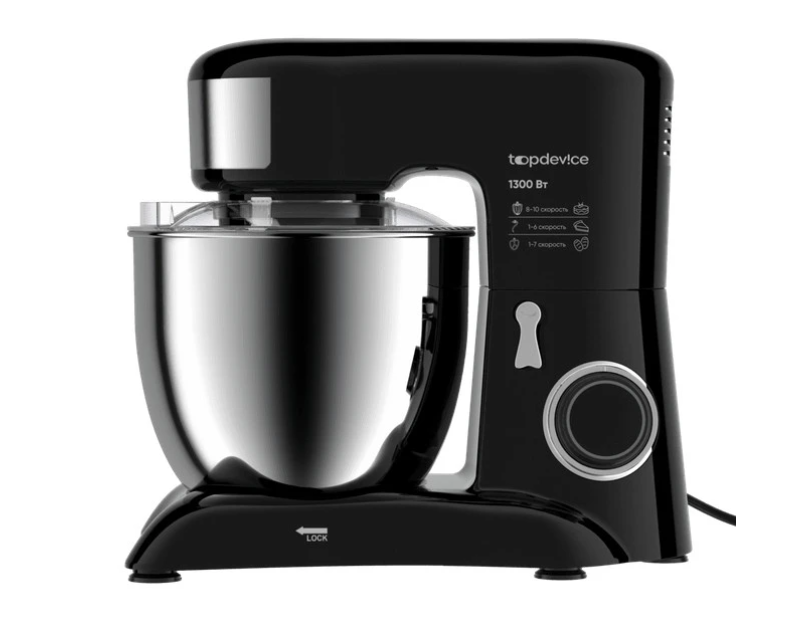 

Миксер Topdevice TDSPM001_BK серебристый; черный, TDSPM001_BK