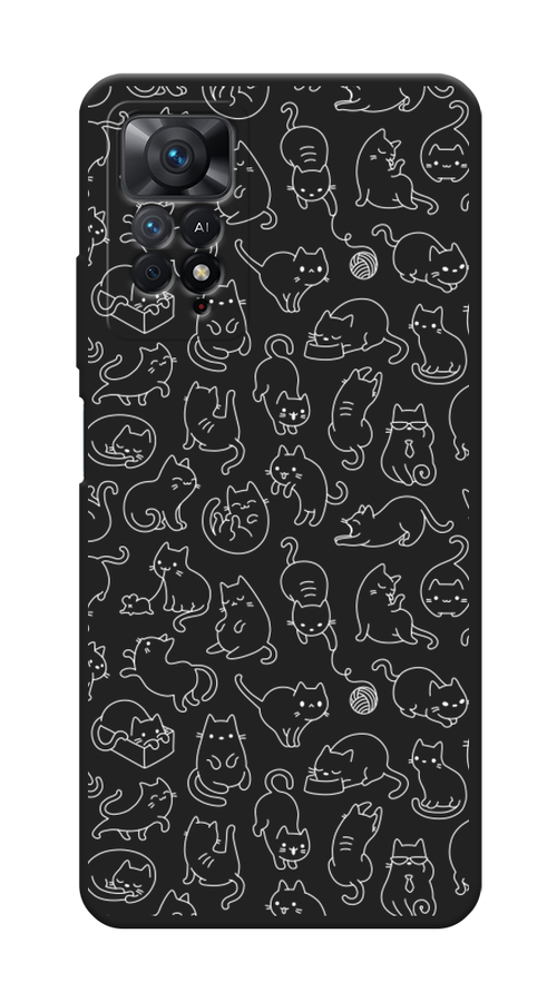 

Чехол Awog на Xiaomi Redmi Note 11 Pro/11 Pro 5G/11E Pro "Шкодливые котики", Прозрачный;бежевый, 314752-1