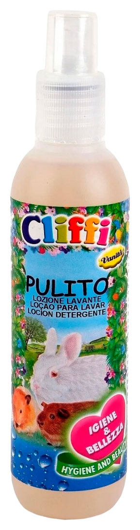

Лосьон для грызунов Cliffi Pulito очищающий, без смывания, 200 мл, Pulito