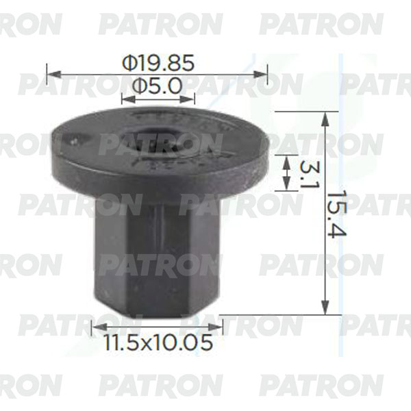 Гайка Пластмассовая Gм Применяемость Подкрылки PATRON p372421