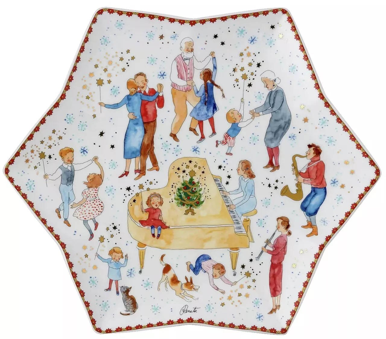 Блюдо Hutschenreuther Рождественская серия 2023 34 см