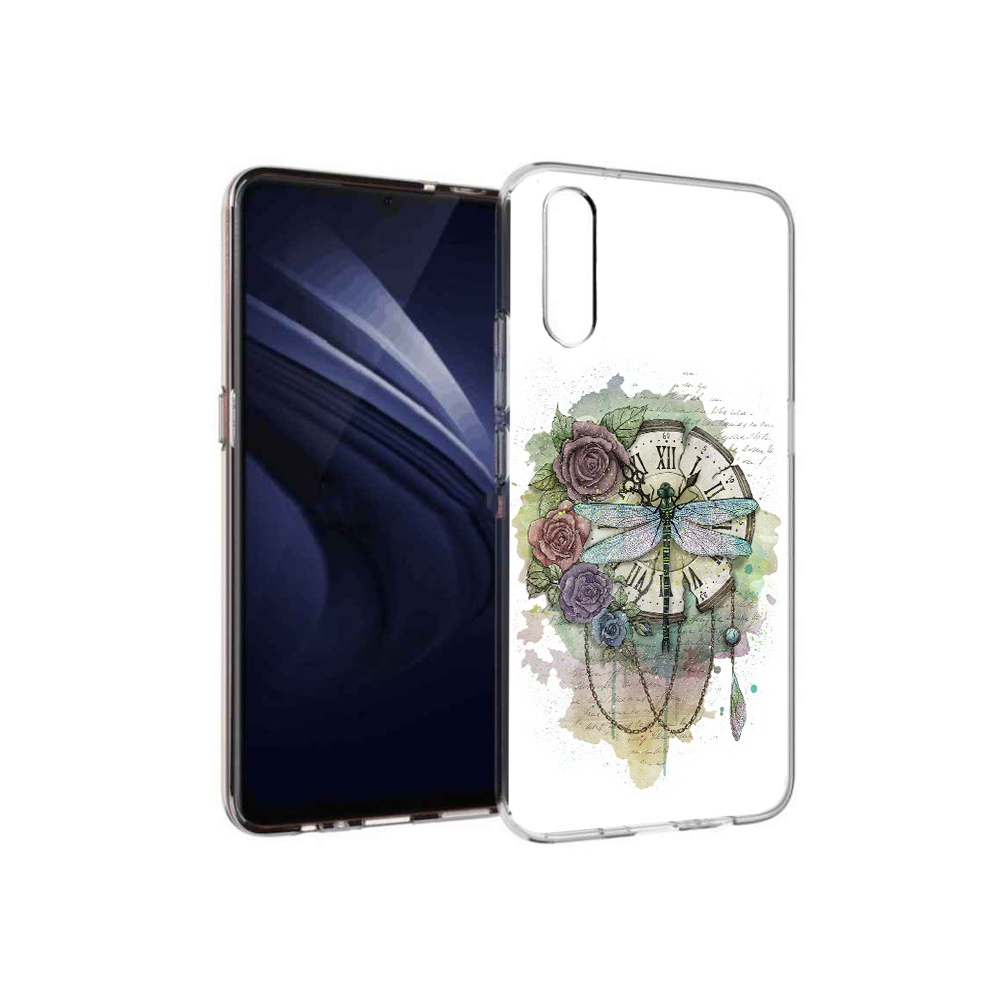 Чехол MyPads Tocco для Vivo V17 Neo старинные часы в цветах (PT226959.388.621)