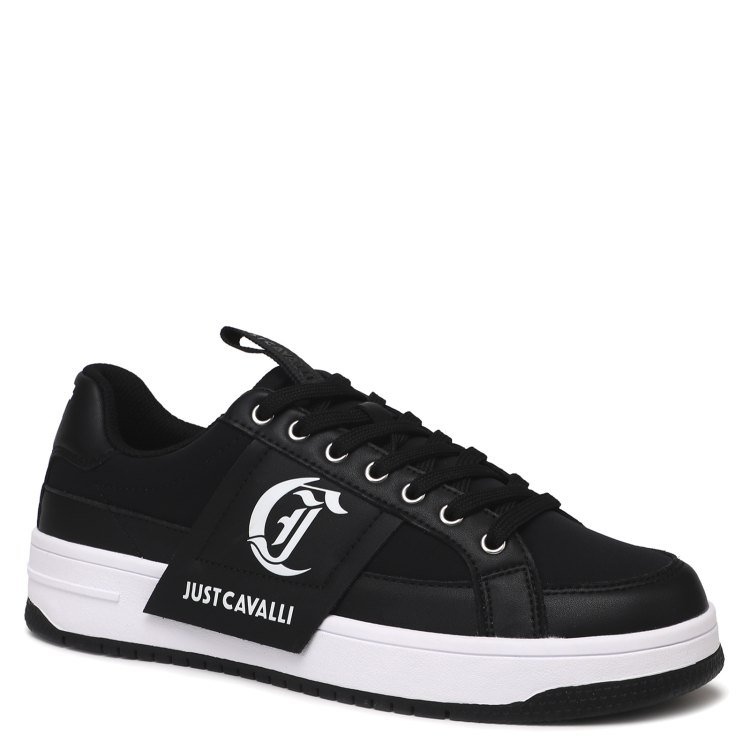 

Кеды мужские Just Cavalli 76QA3SM1 черные 41 EU, Черный, 76QA3SM1