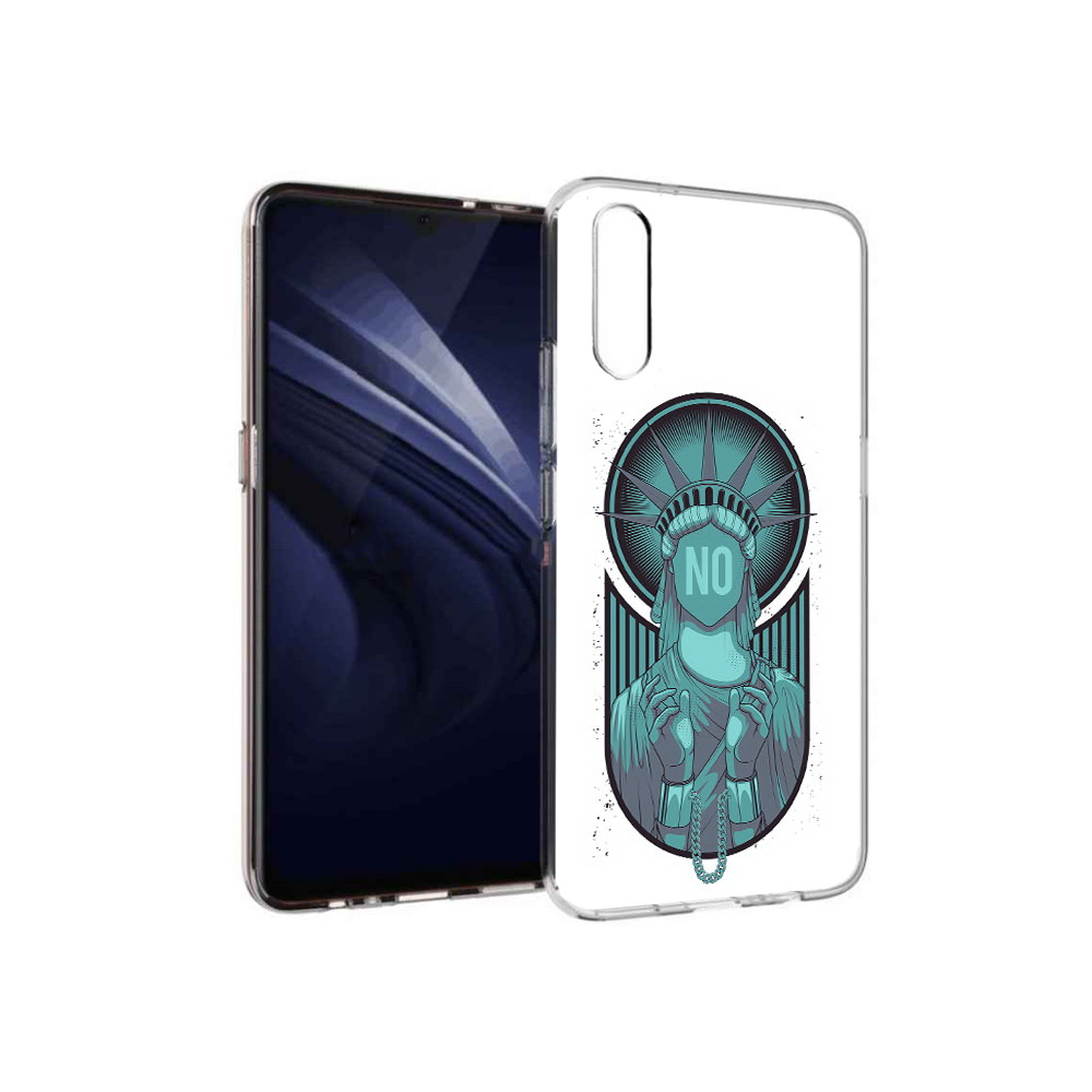

Чехол MyPads Tocco для Vivo V17 Neo статуя свободы зеленый (PT226959.388.623), Прозрачный, Tocco