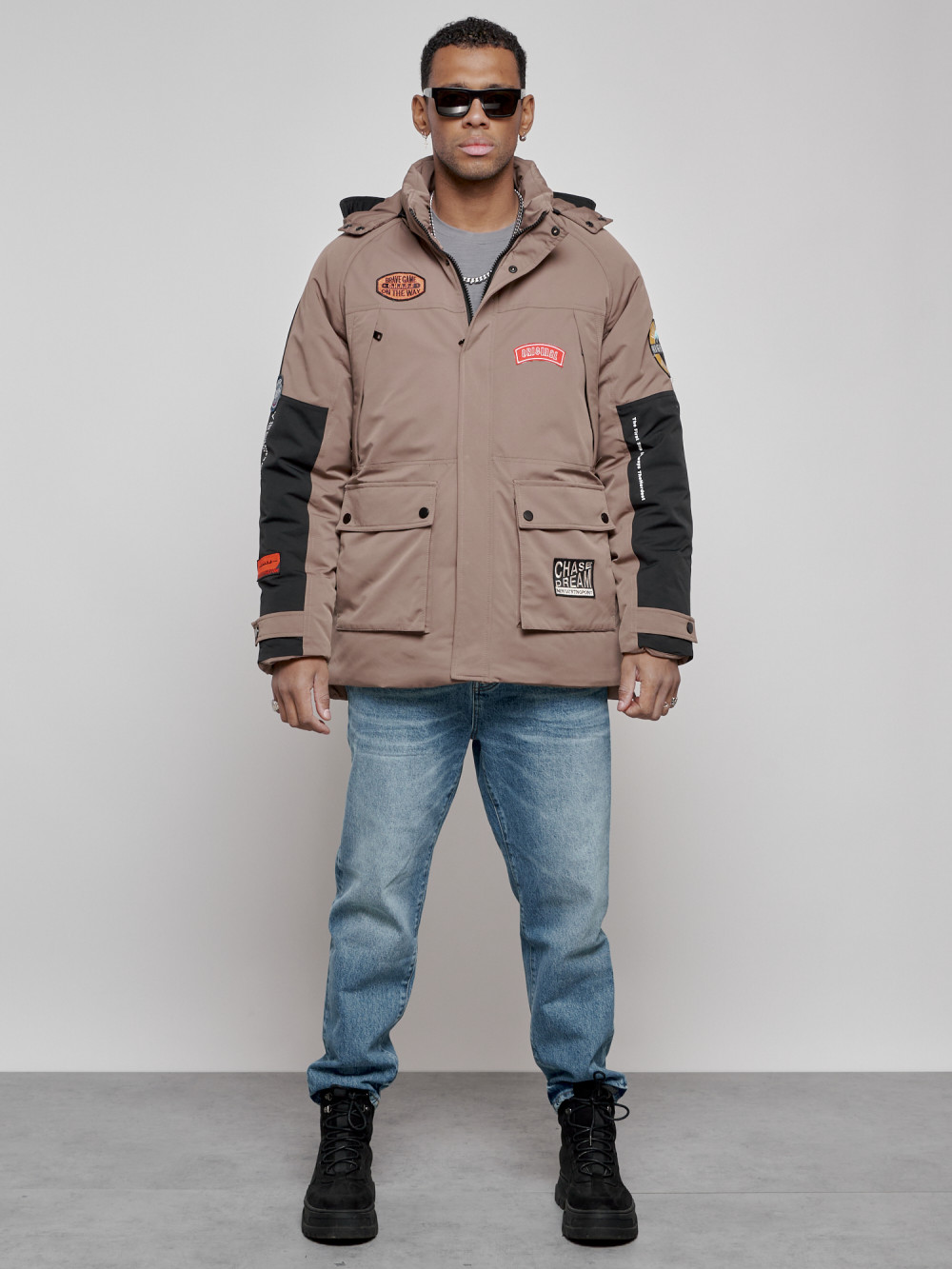 

Куртка мужская MTFORCE 88906 коричневая 3XL, Коричневый, 88906