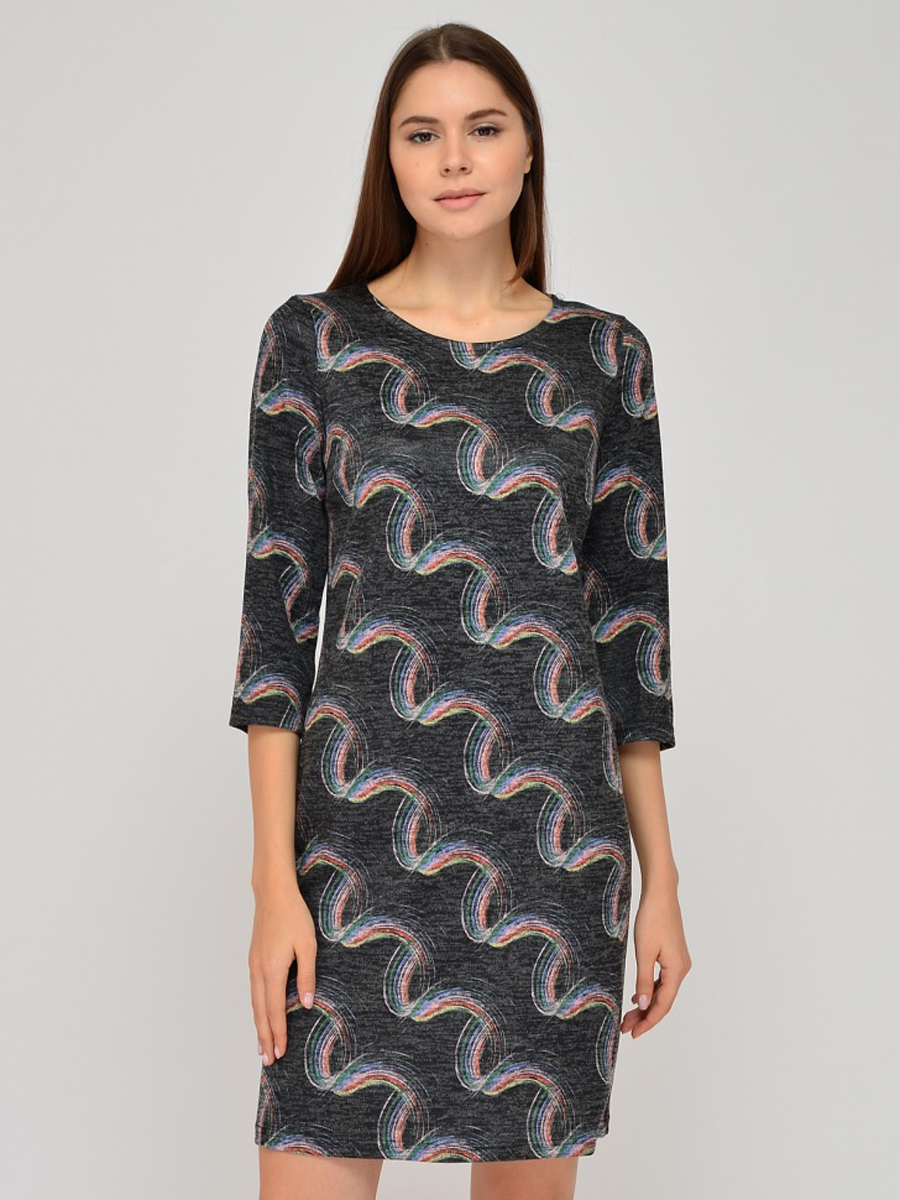 

Платье женское 1001dress VI00330 серое 48 RU