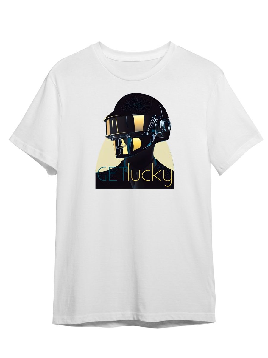 

Футболка унисекс Каждому Своё Daft Punk/Дафт Панк MGDP25 белая 5XL, "Daft Punk/Дафт Панк" MGDP25