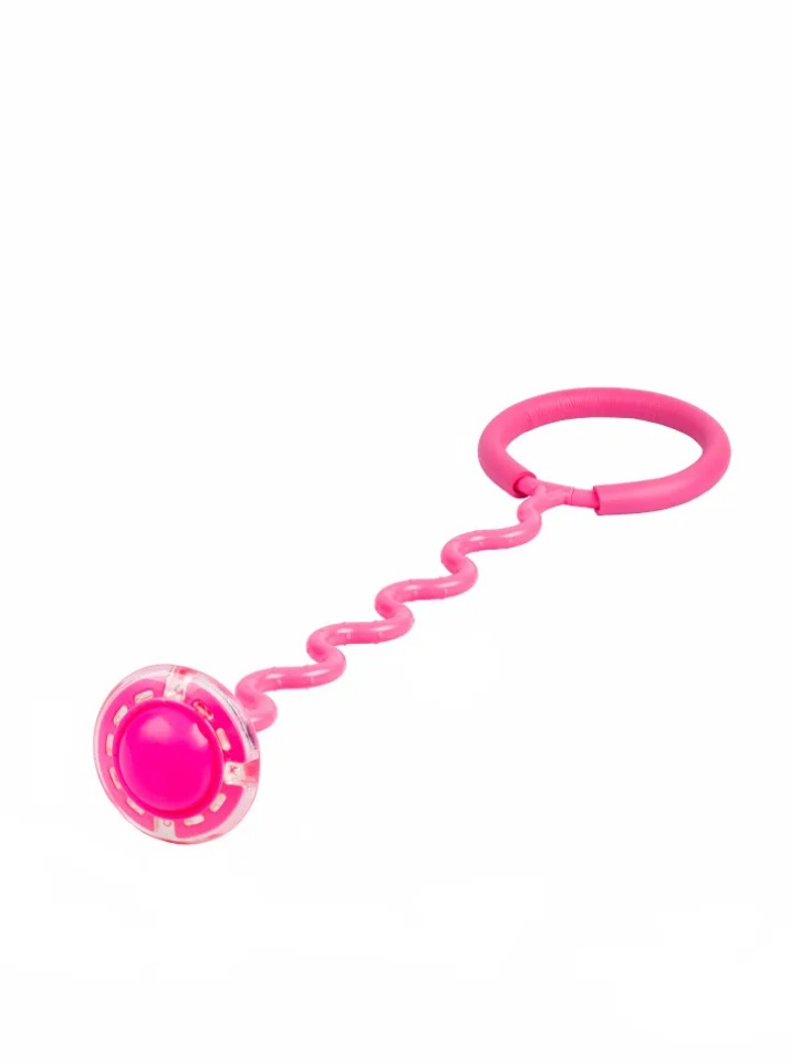 

Змейка-нейроскакалка Ball Masquerade розовая со светящимся led-роликом 1 шт, 60*15 см, НЕЙРОСКАКАЛКА