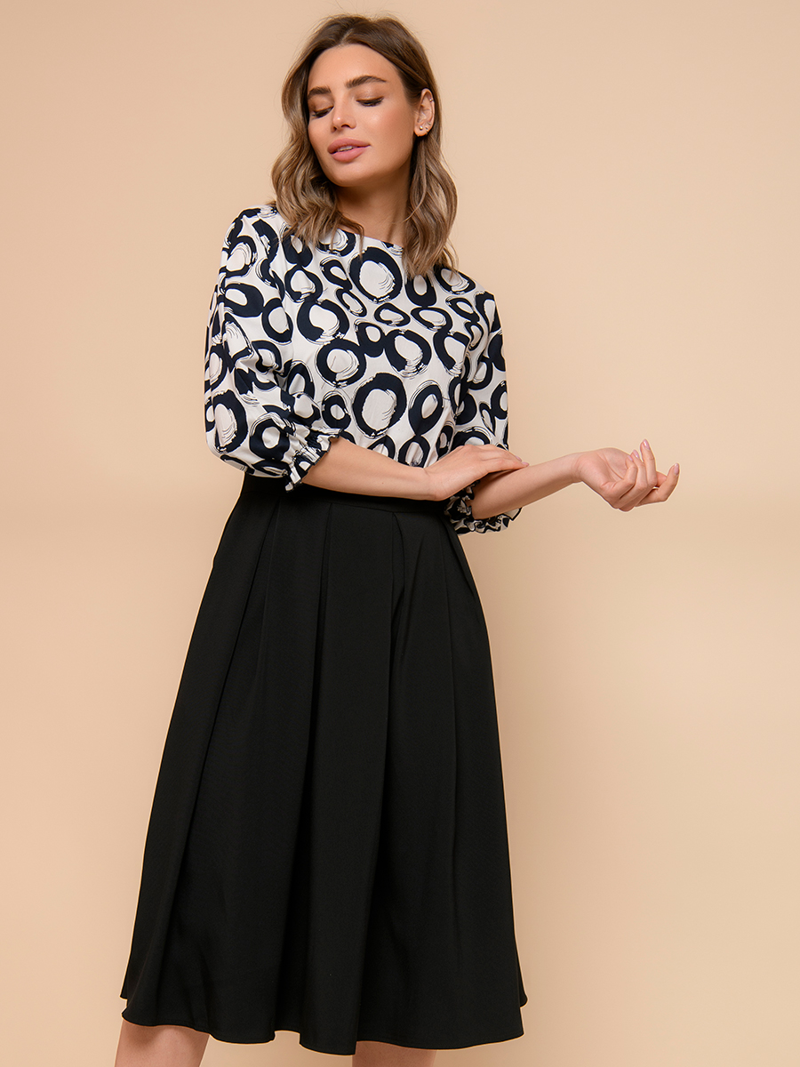

Платье женское 1001dress DM00234 черное 46 RU, DM00234
