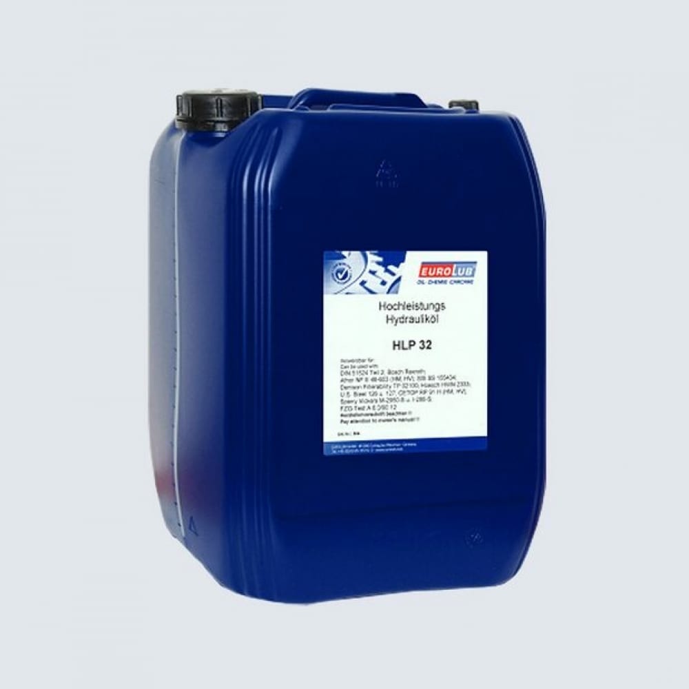 EUROLUB масло гидравлическое HLP ISO-VG 32 Oil 20л 504020