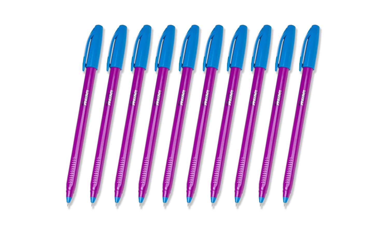 Ручки Hatber Trinity шариковые Синяя 0.7мм трехгранный корпус-10 штук