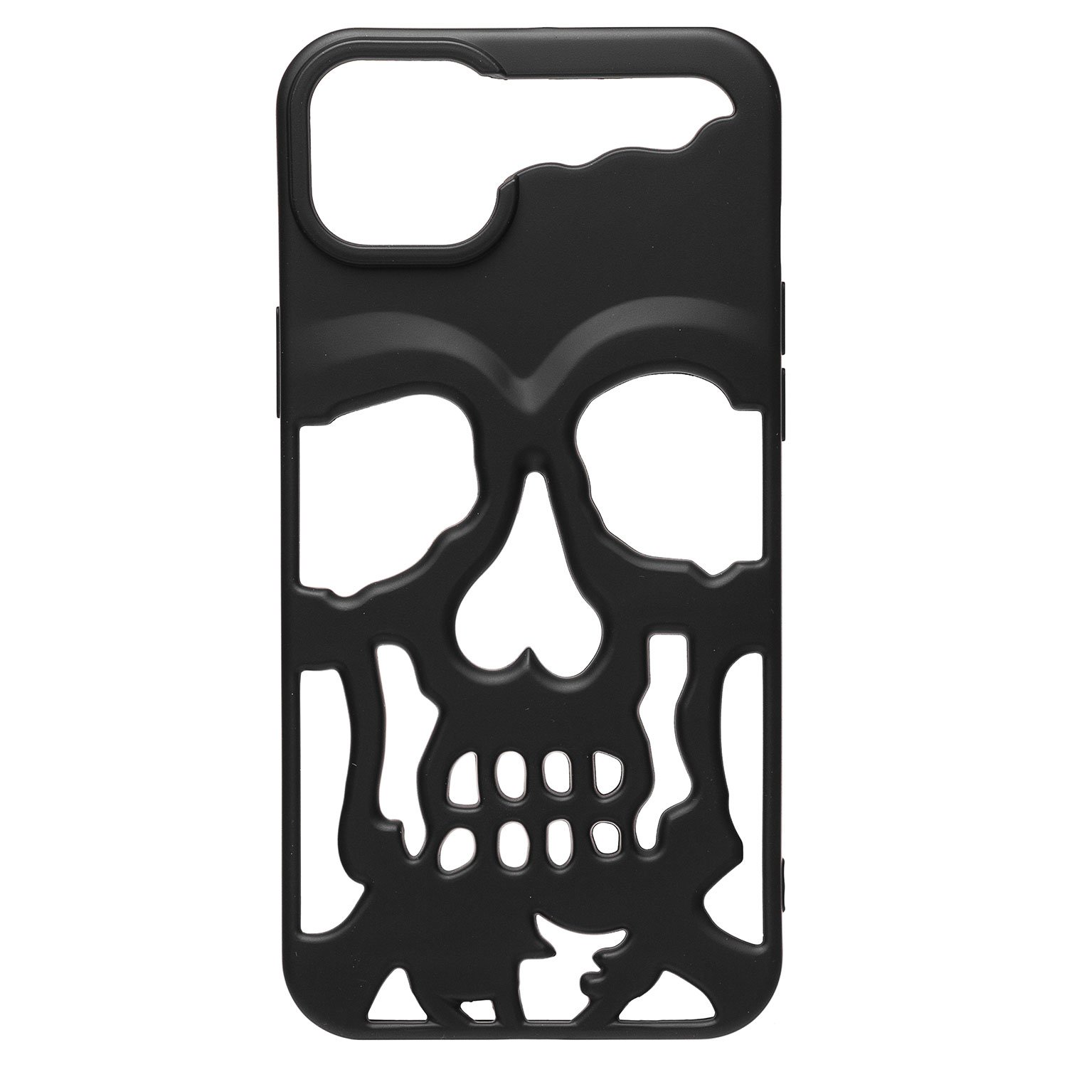

Чехол для iPhone 14 Plus силиконовый серия череп <черный>