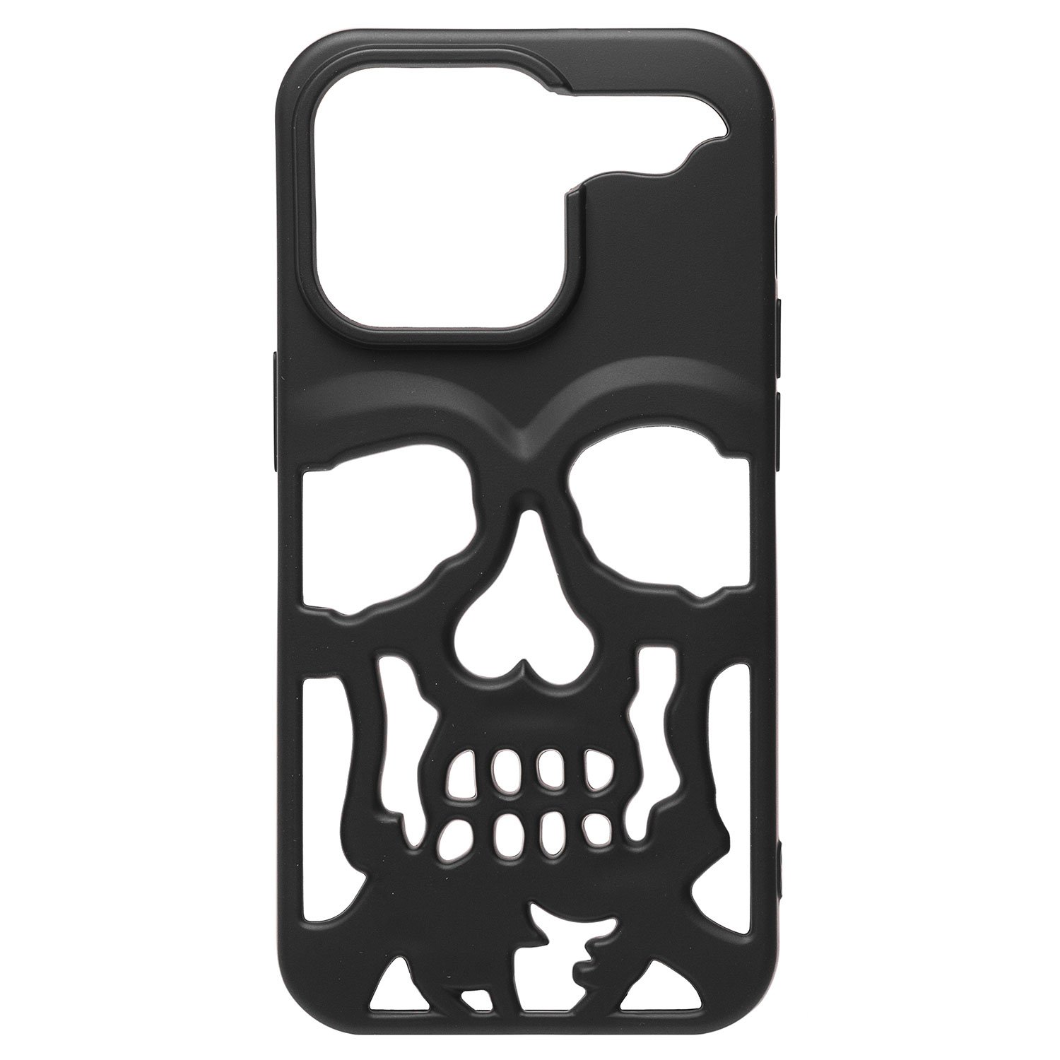 

Чехол для iPhone 14 Pro силиконовый серия череп <черный>