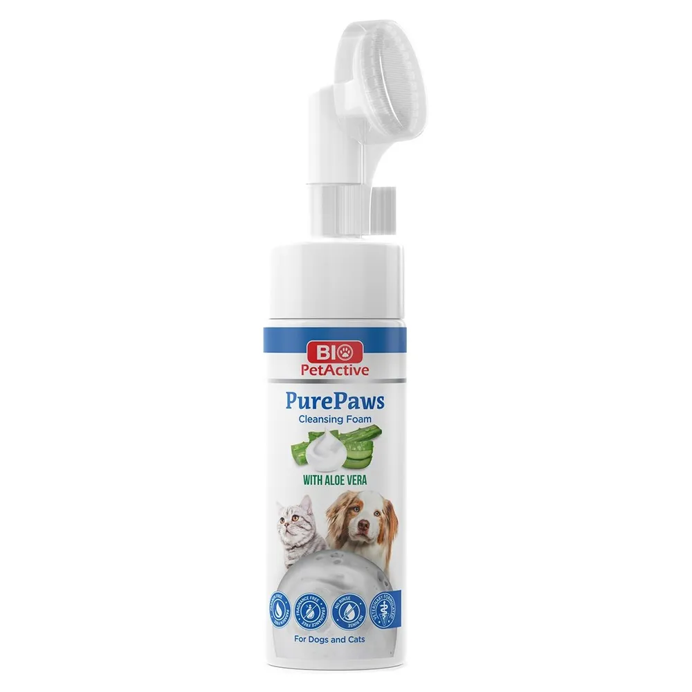 

Пена очищающая для лап кошек и собак BioPetActive Pure Paws, 150 мл