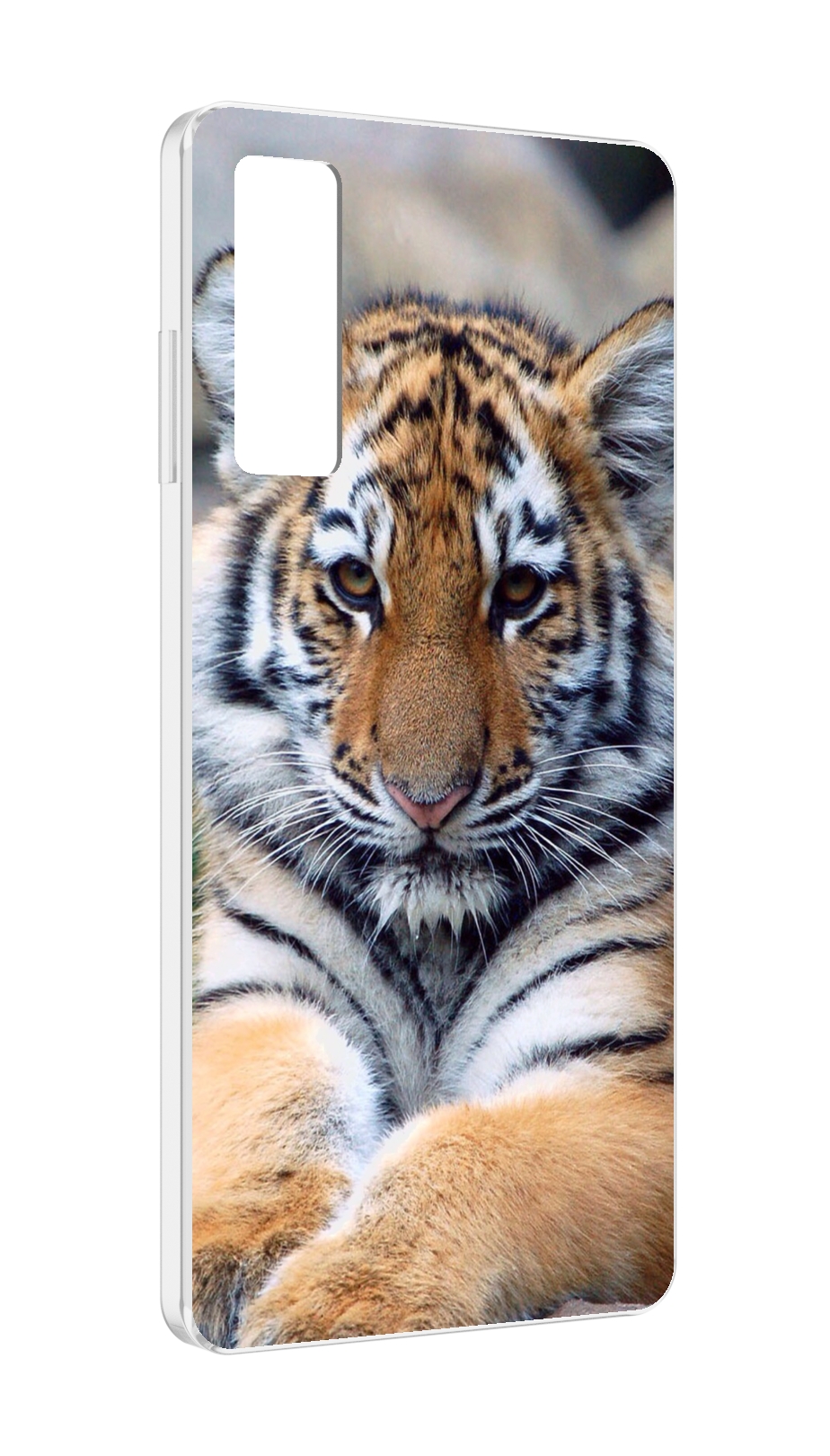

Чехол MyPads Тигренок для TCL 20 5G, Прозрачный, Tocco