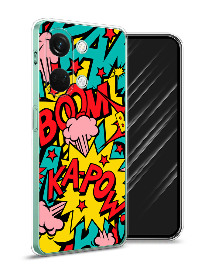 

Чехол Awog на OnePlus Nord 3 "Постер pop art", Бирюзовый;желтый;красный, 154050-9