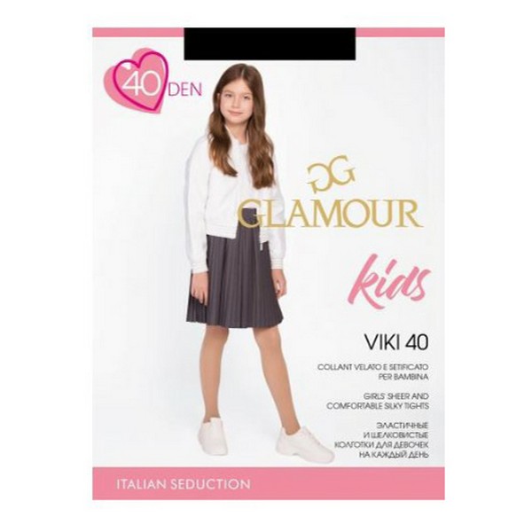 

Колготки детские Glamour Viki капрон белые р 116-122, 15063169
