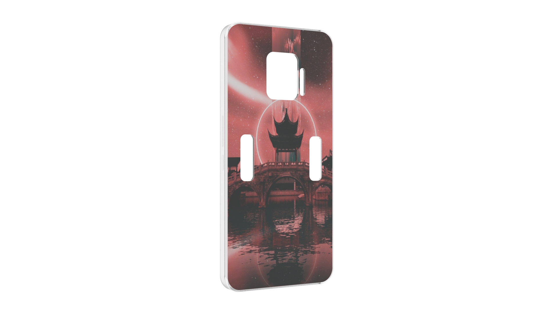 

Чехол MyPads японский мост красный фон для ZTE Nubia Red Magic 7 Pro, Прозрачный, Tocco