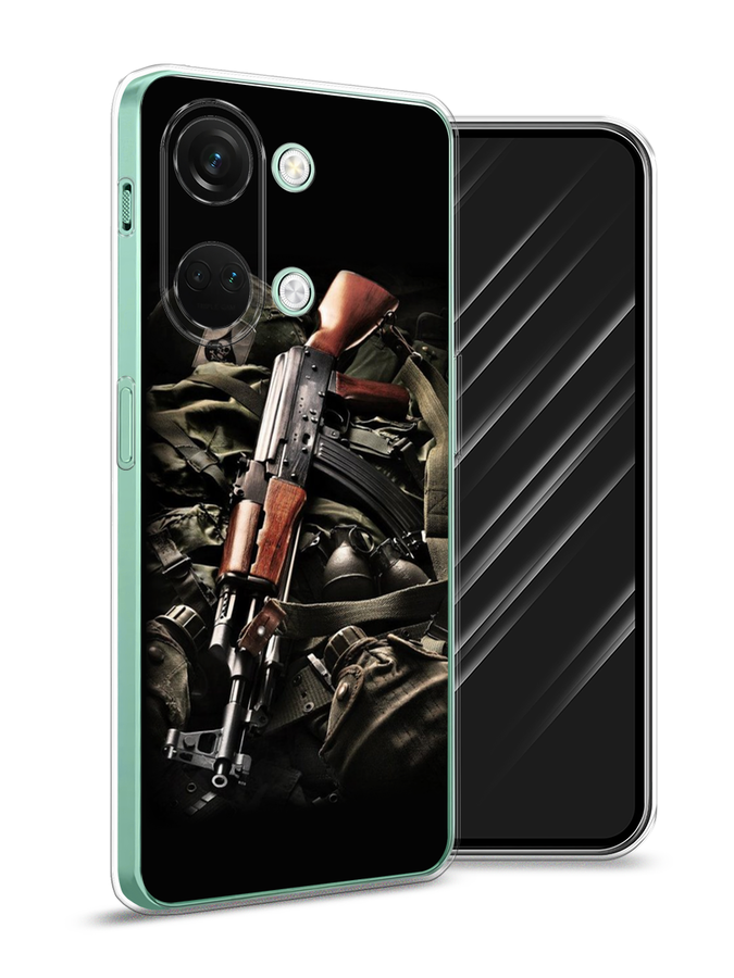 

Чехол Awog на OnePlus Nord 3 "Автомат", Черный;коричневый;серый, 154050-5