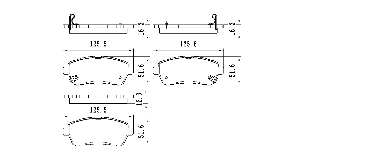 

Колодки дисковые передние \ Ford Fiesta, Mazda 2 1.25-1.6i/1.4-1.6DCi 10.07 WINKOD W1829BP