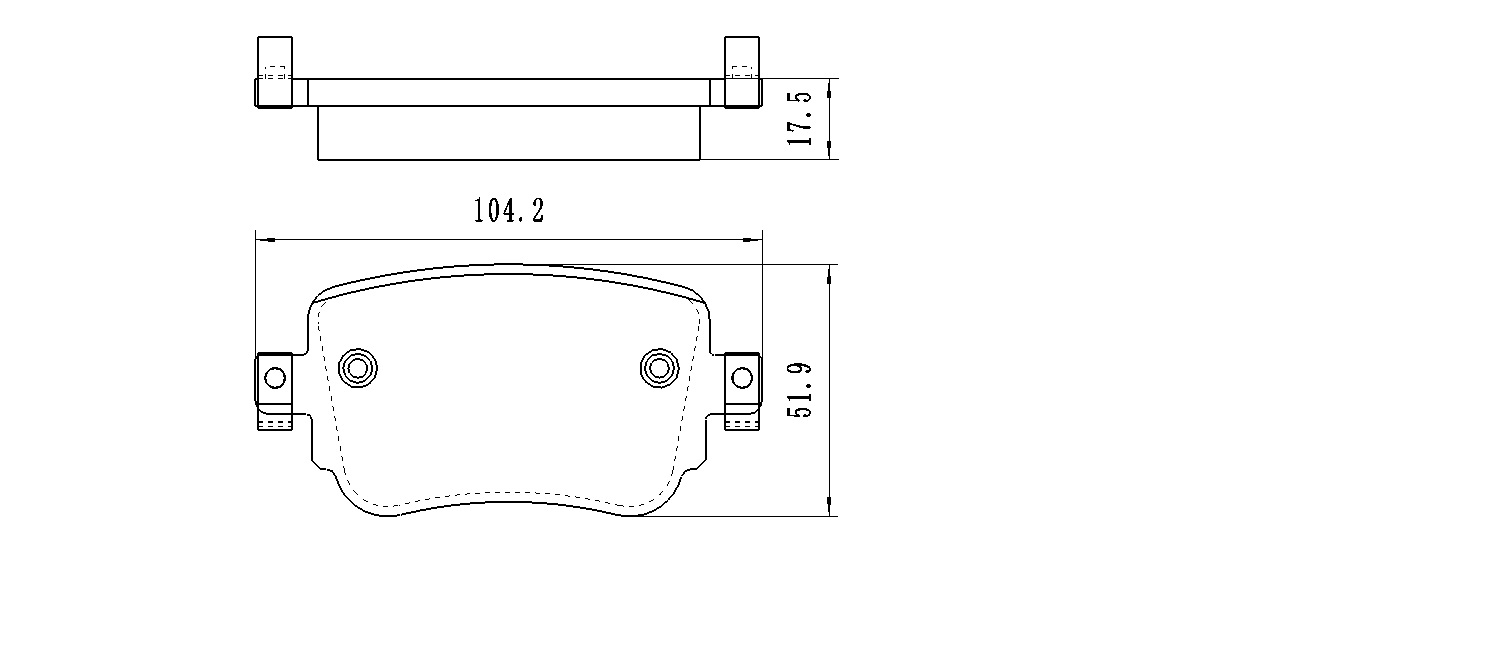 WINKOD WBP1611_колодки дисковые задние!\ Audi A1, Seat Leon, Skoda Octavia 1.0-2.0i/TDi 12