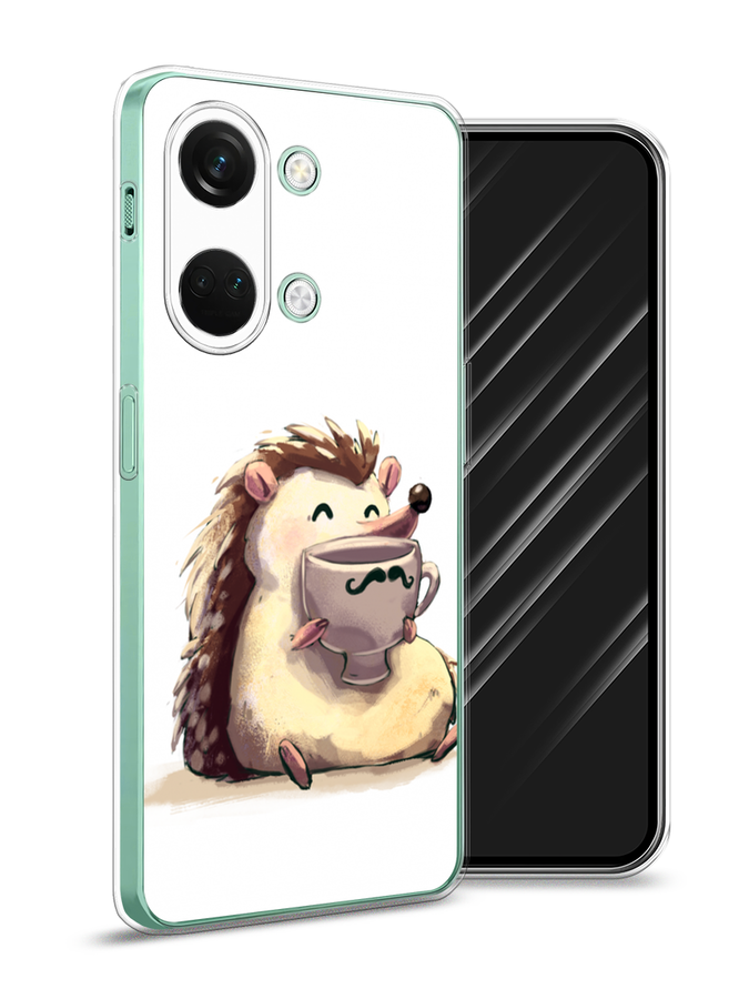 

Чехол Awog на OnePlus Nord 3 "Еж кофеман", Белый;коричневый;бежевый, 154050-10