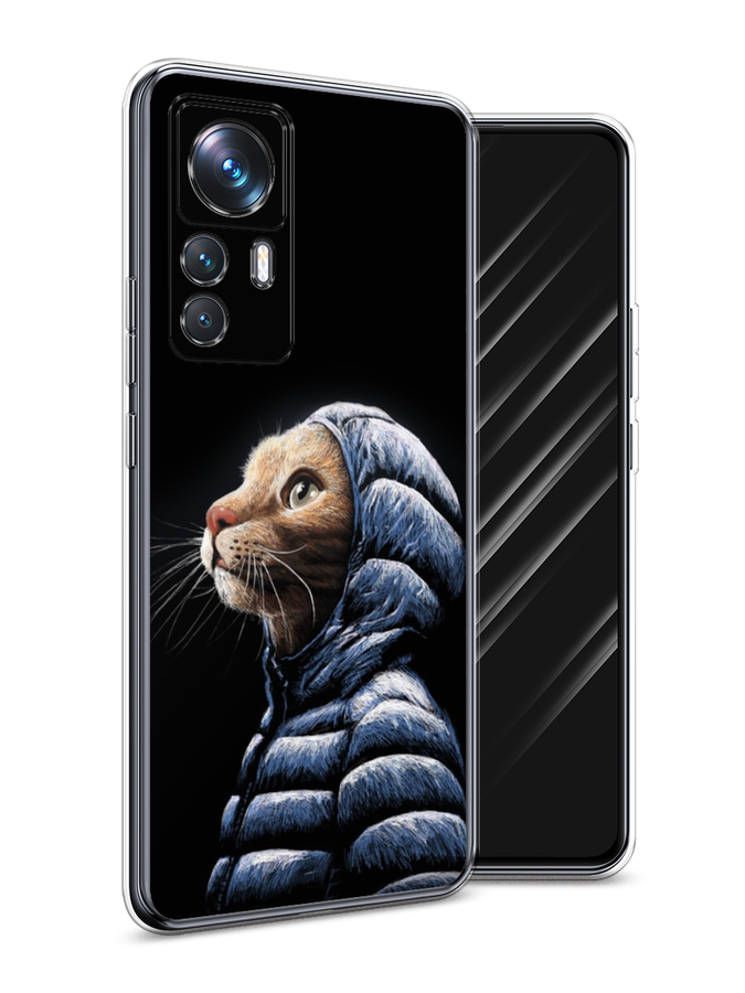 

Чехол Awog на Xiaomi 12T Pro / Сяоми 12T Про "Кот в капюшоне", Черный;бежевый;синий