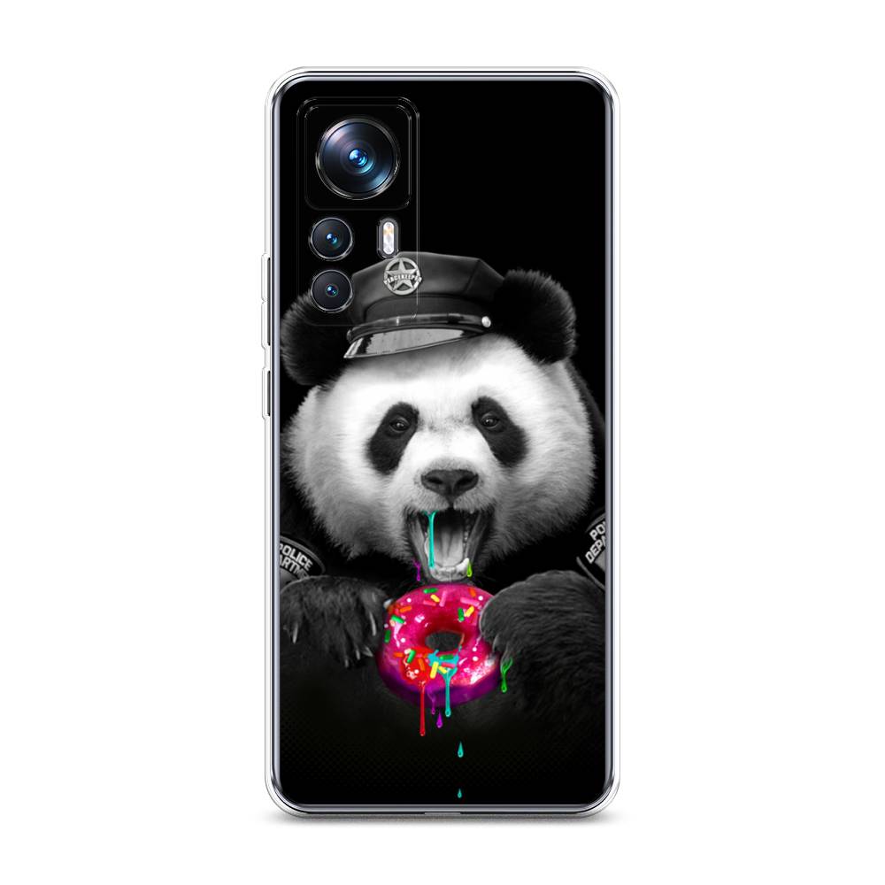 

Чехол Awog на Xiaomi 12T Pro / Сяоми 12T Про "Панда police", Черный;белый;розовый