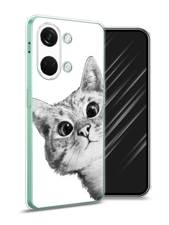 

Чехол Awog на OnePlus Nord 3 "Кот рисунок черно-белый", Черный, 154050-1