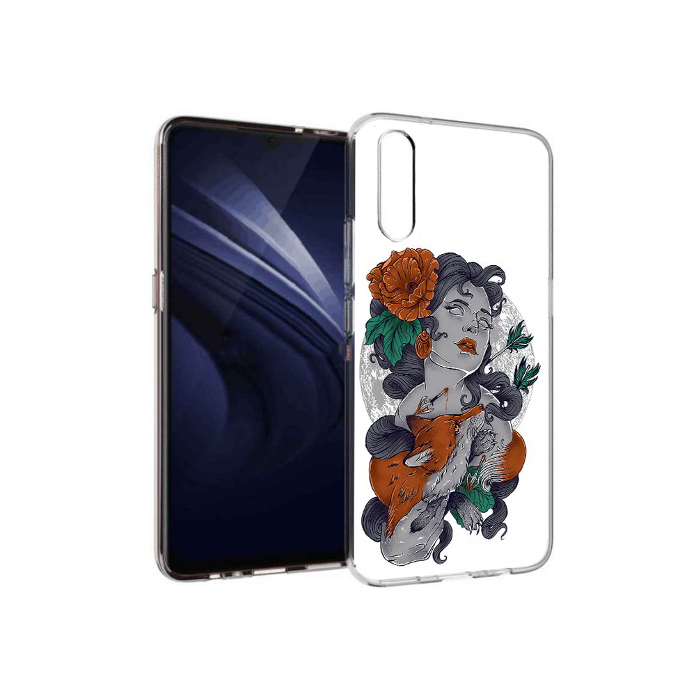 

Чехол MyPads Tocco для Vivo V17 Neo темная девушка с лисой (PT226959.388.639), Прозрачный, Tocco