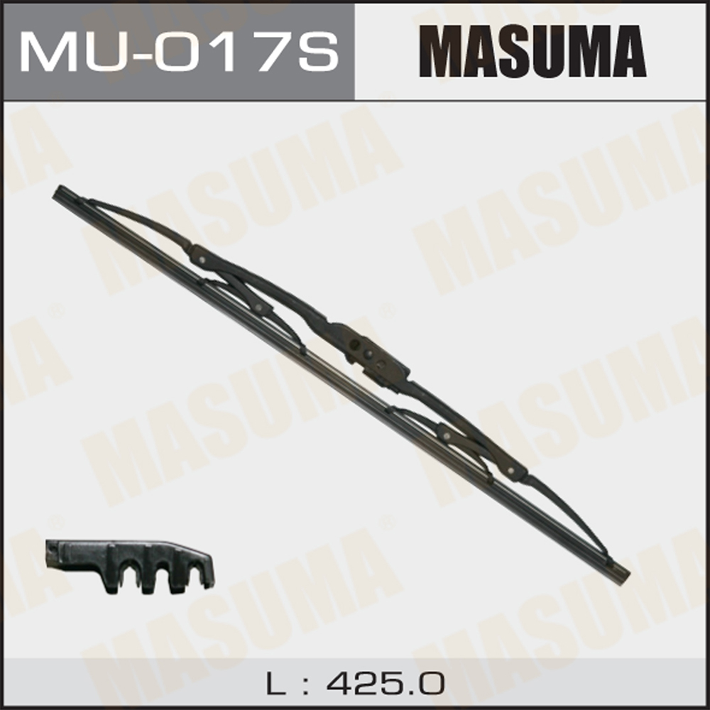 

Дворник 17 Крюк (425мм) Стандарт Masuma арт. MU017S