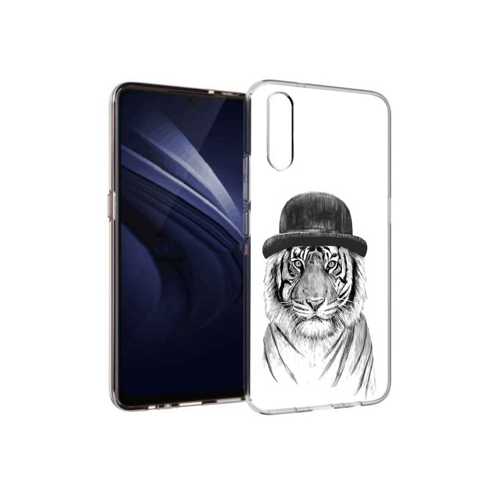 

Чехол MyPads Tocco для Vivo V17 Neo тигр британец (PT226959.388.641), Прозрачный, Tocco