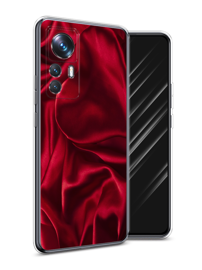 

Чехол Awog на Xiaomi 12T Pro / Сяоми 12T Про "Текстура красный шелк"