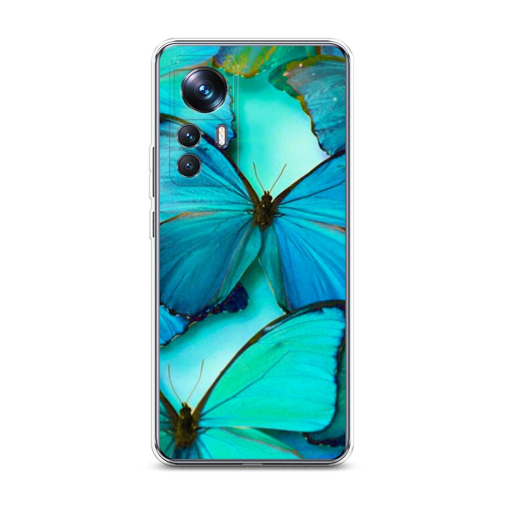 

Чехол Awog на Xiaomi 12T Pro / Сяоми 12T Про "Неоновые бабочки", Синий;белый