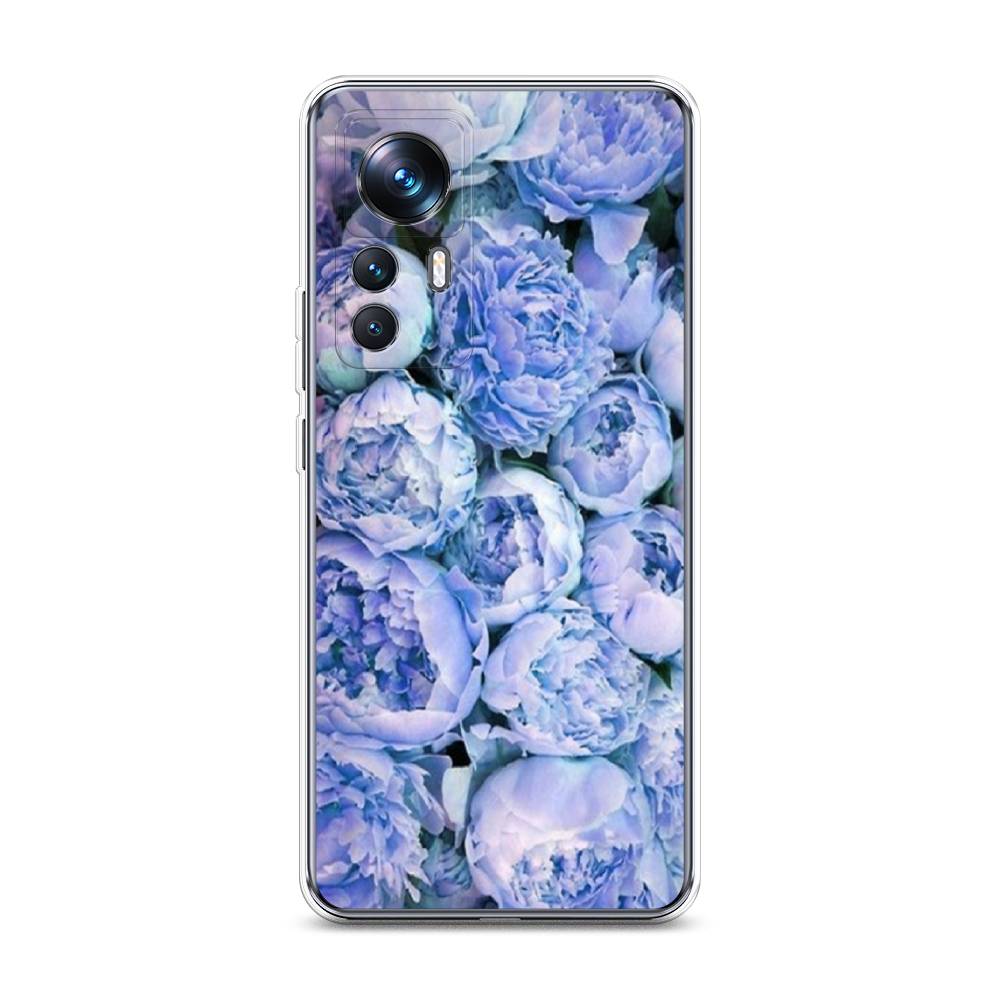 

Чехол Awog на Xiaomi 12T Pro / Сяоми 12T Про "Пионы голубые", Голубой