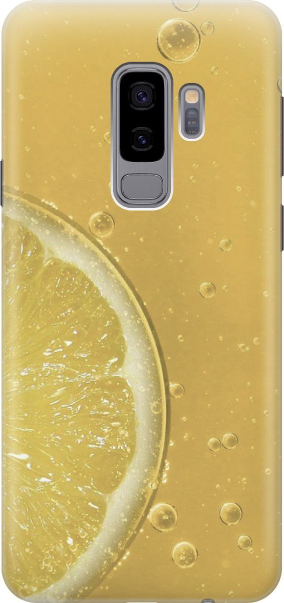 

Силиконовый чехол на Samsung Galaxy S9+ с принтом "Лимонад", Белый;желтый, 2889