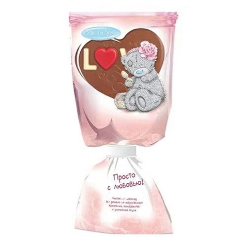 

Шоколад фигурный Me to You Сердце молочный на палочке с печеньем 24 г