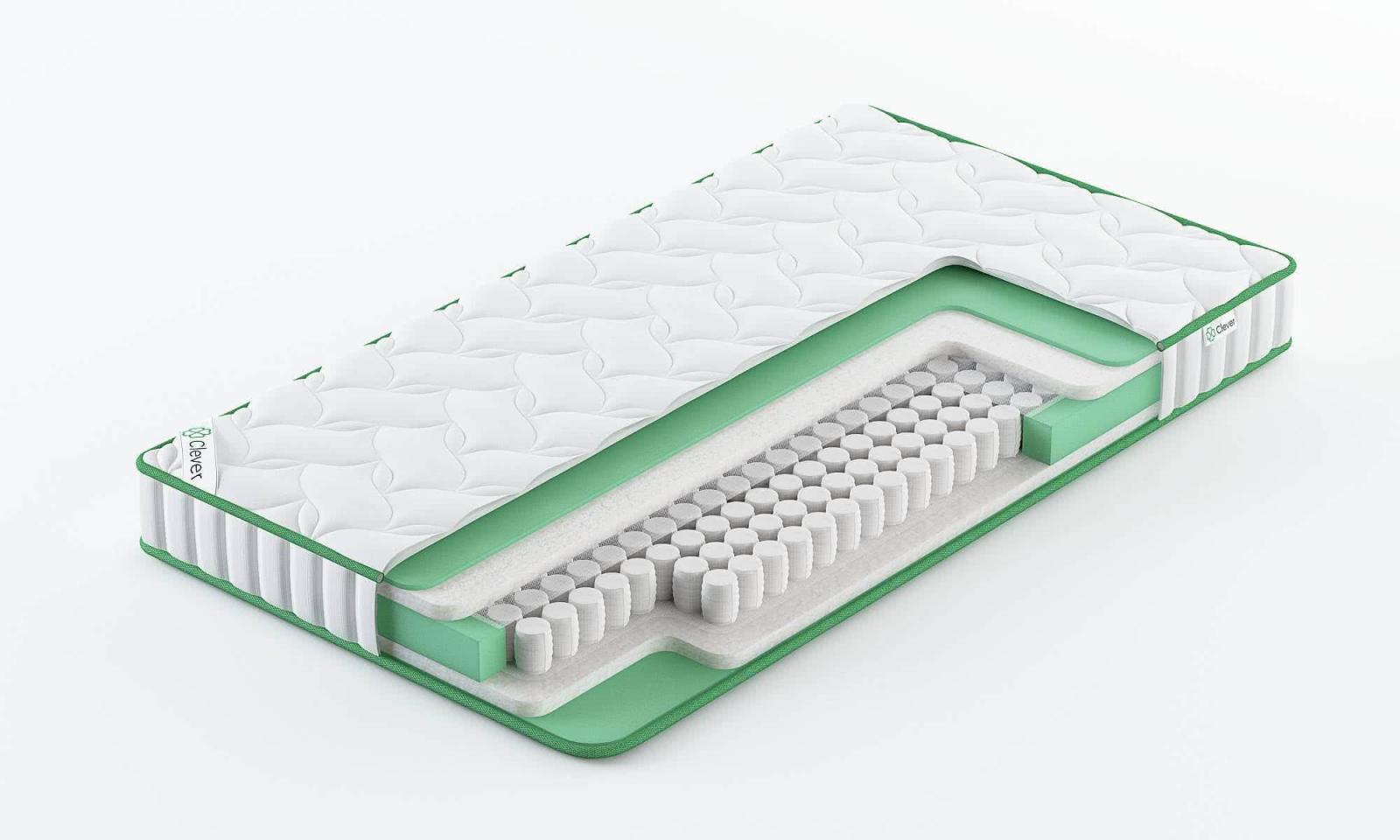 

Матрас Clever Strutto Slim 240x180, Белый, Strutto Slim