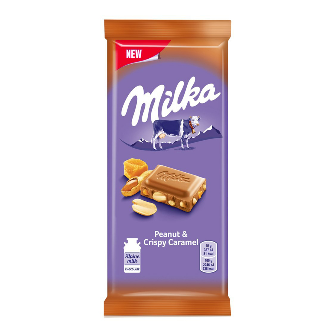 

Шоколад Milka молочный арахис с хрустящей карамелью 90 г