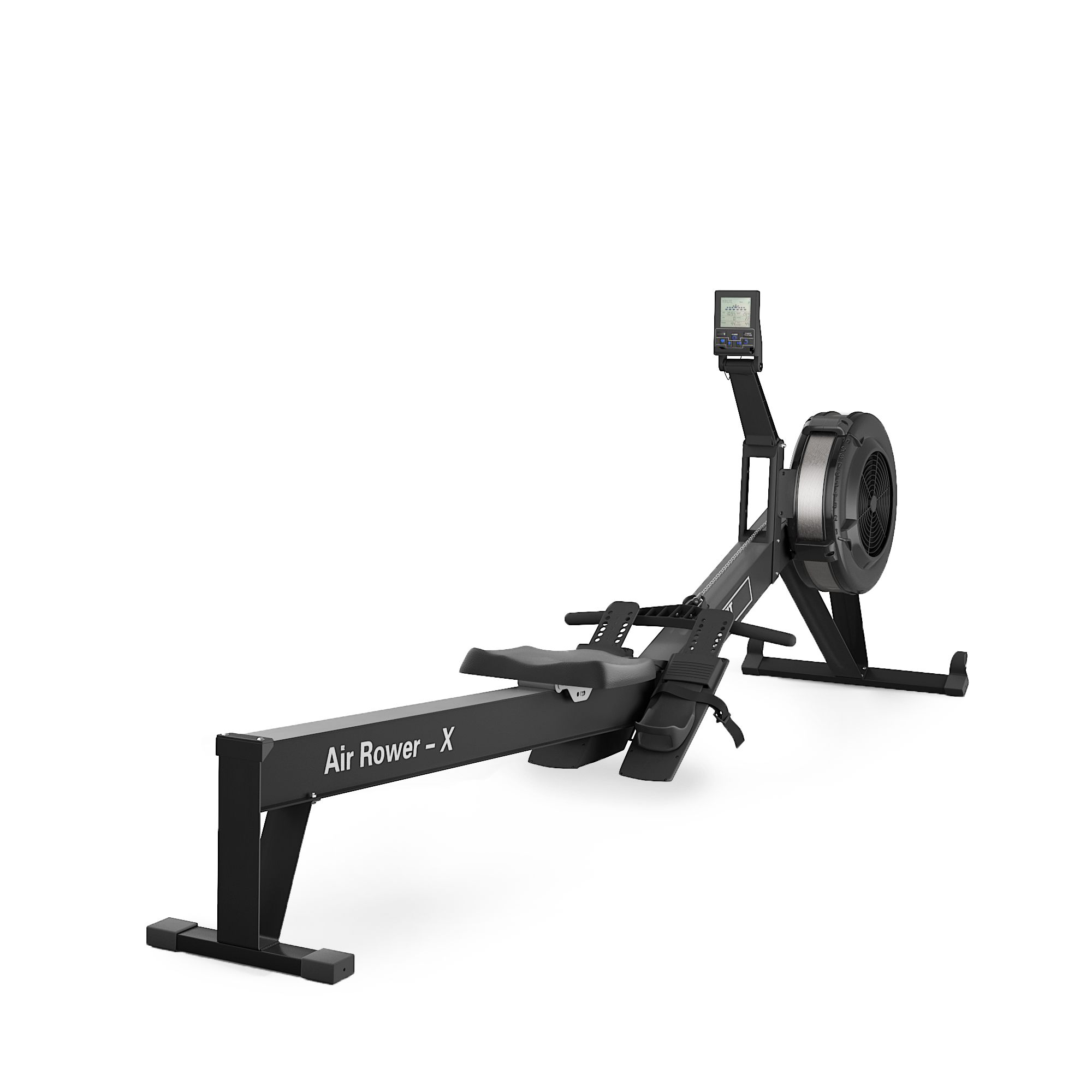 Гребной тренажер UNIX Fit Air Rower-X Black кардио тренажер спортивный для дома, для спины