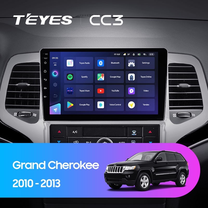 Штатная магнитола Teyes CC3 432 Jeep Grand Cherokee WK2 2010-2013 3930000₽