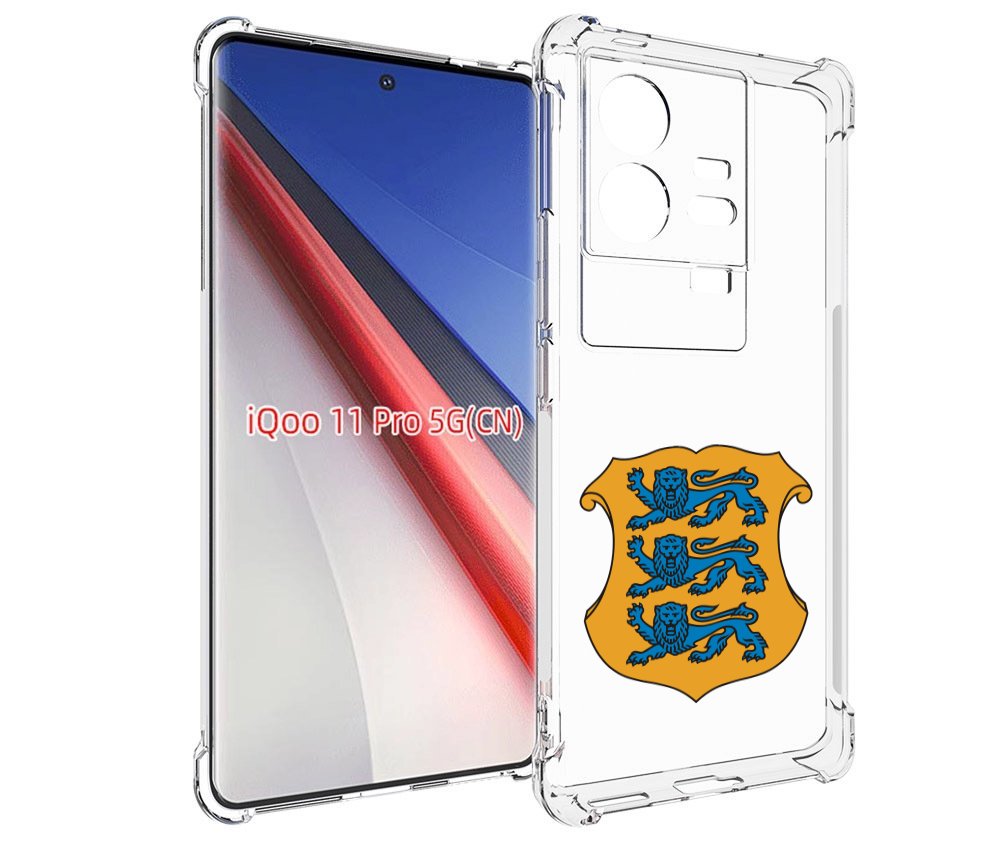 

Чехол бампер MyPads герб-эстонии для Vivo iQOO 11 Pro противоуда..., Прозрачный, Tocco