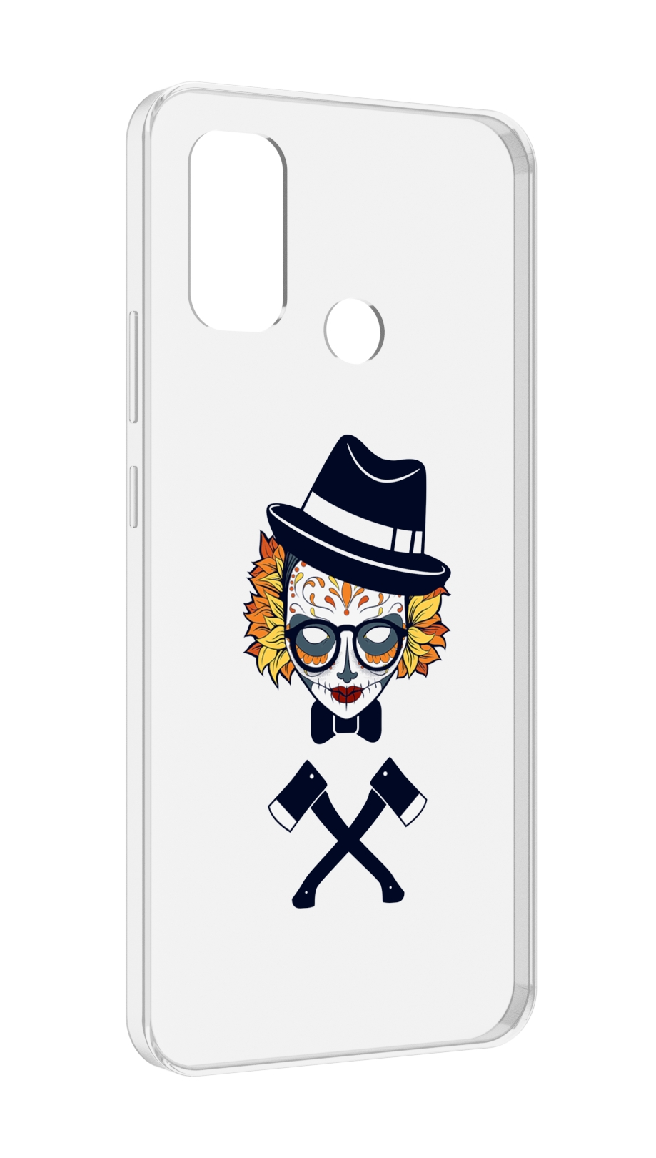 

Чехол MyPads девушка в маске с топорами рисунок для UleFone Note 10P/Note 10, Прозрачный, Tocco