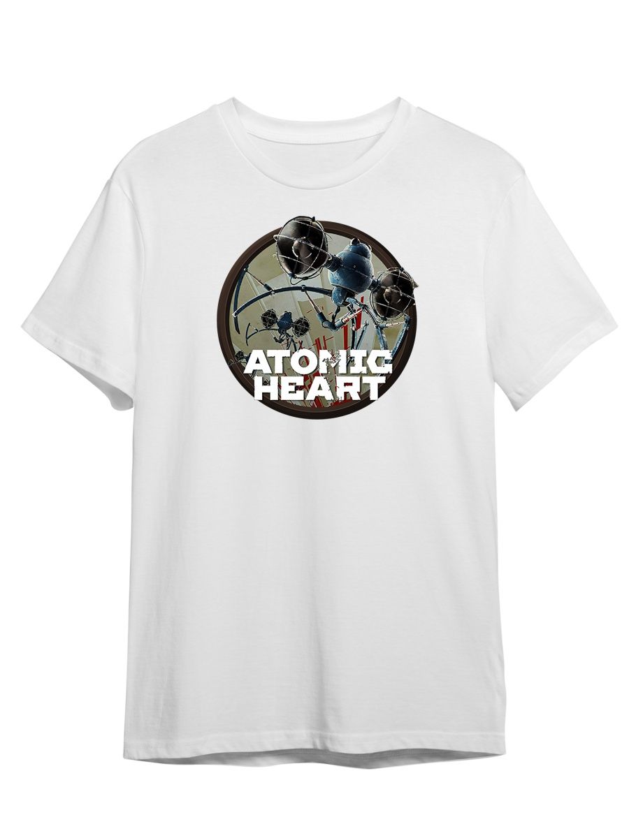 

Футболка унисекс Каждому Своё Atomic heart/Атомное сердце GMAT4 белая L, Белый, "Atomic heart/Атомное сердце" GMAT4