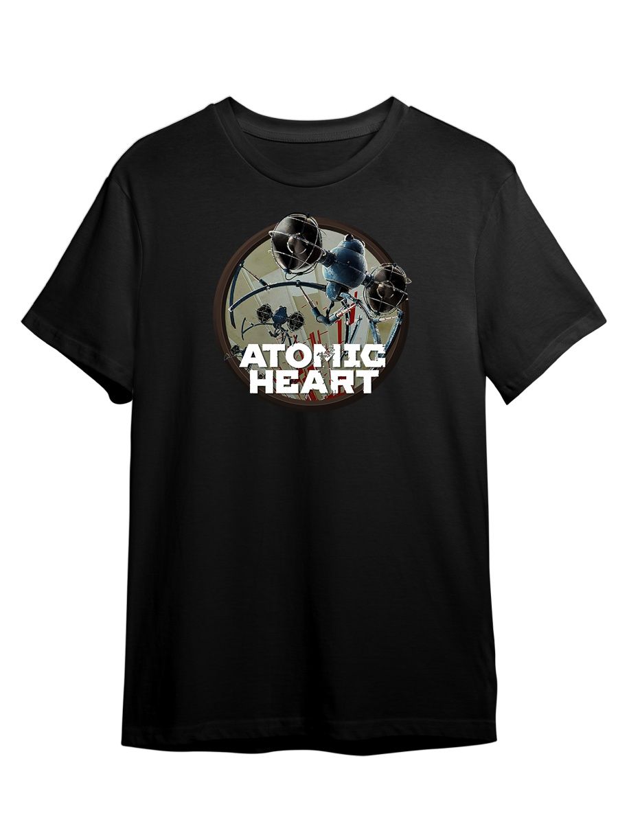 

Футболка унисекс Каждому Своё Atomic heart/Атомное сердце GMAT4 черная 2XL, Черный, "Atomic heart/Атомное сердце" GMAT4