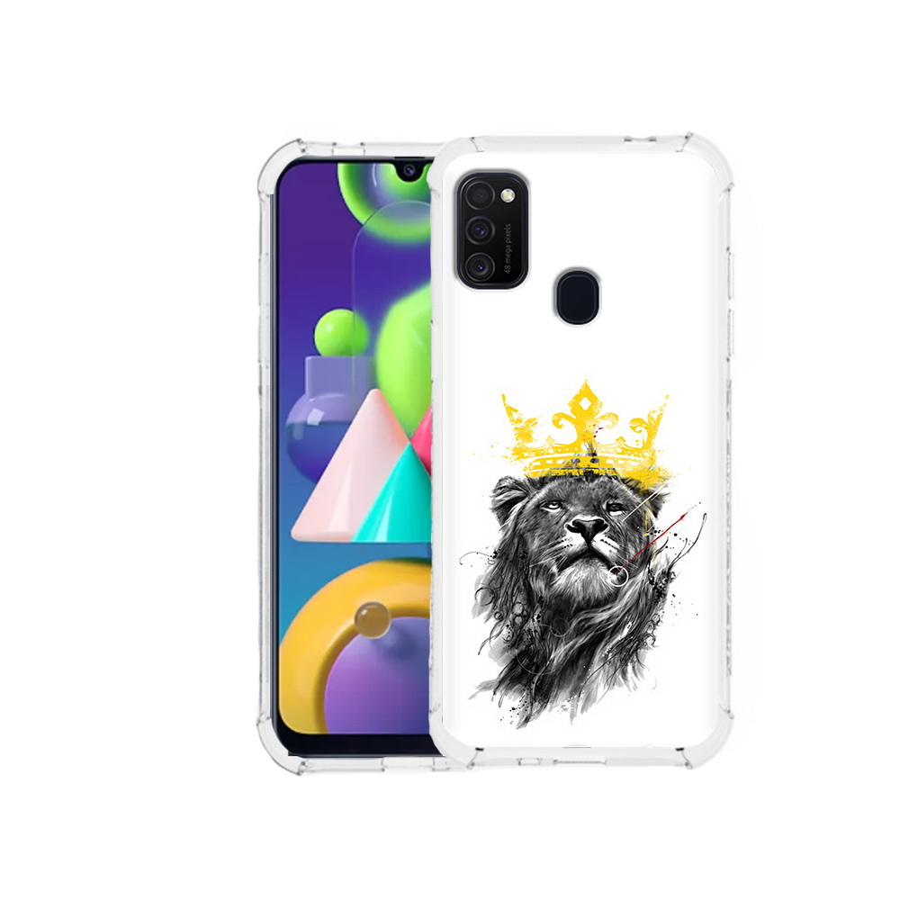 

Чехол MyPads Tocco для Samsung Galaxy M21 король-лев (PT147110.591.391), Прозрачный, Tocco