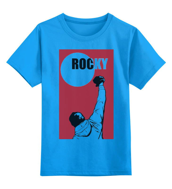 

Футболка детская Printio Rocky / рокки цв. голубой р. 152, Rocky / рокки
