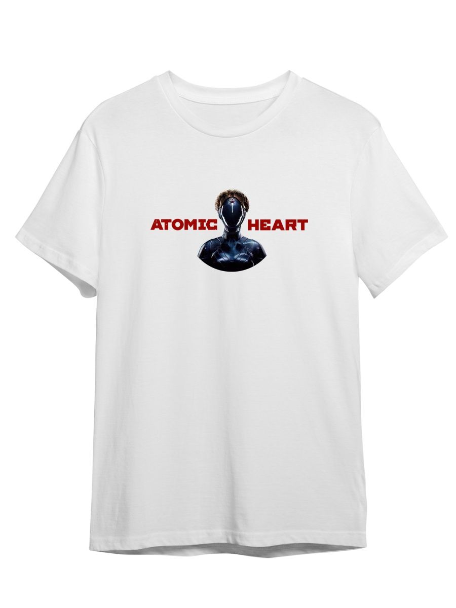 

Футболка унисекс Каждому Своё Atomic heart/Атомное сердце GMAT5 белая 3XL, "Atomic heart/Атомное сердце" GMAT5