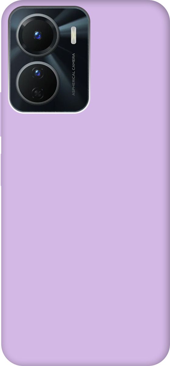 Силиконовый чехол на Vivo Y16 Silky Touch Premium сиреневый